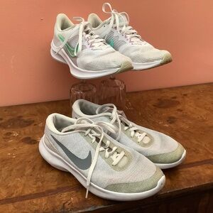 Lot Of 2 Pairs Of  Nike Women’s Tennis Shoes  Size 7.5. Sold As Pictured